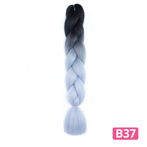 Colorful Hair for Braids Synthetic Braiding Hair Extensions for Girls Jumbo Braid Hair for Crochet Box Expression Braiding Hair