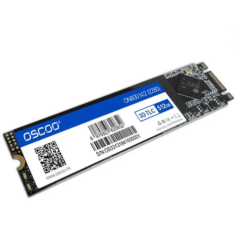 OSCOO SSD M2 512GB SATA 2280 Internal Hard Drive 128GB 256GB M.2 2280 NGFF Hard Drive Disk Internal Solid State Drive for Laptop