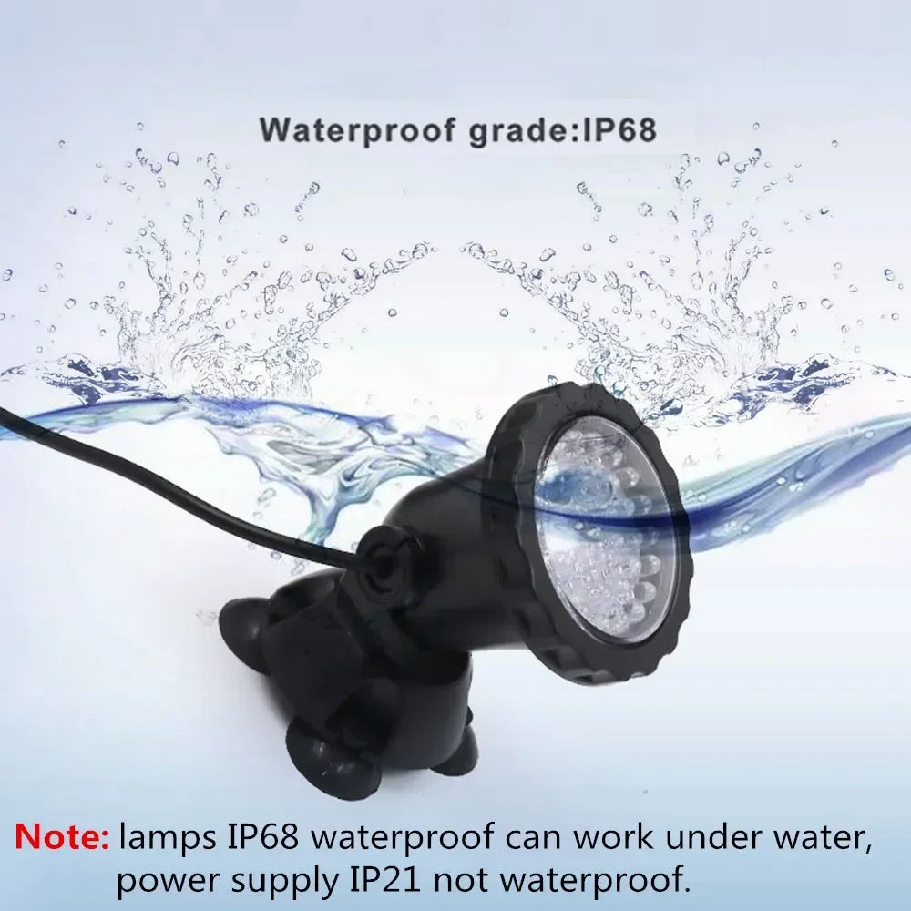 1-6 Bulb Sets LED Underwater Light IP68 RGB