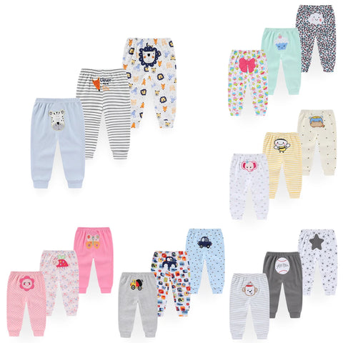 100%Cotton Baby Boy Girl Pants Soft Infant Trousers