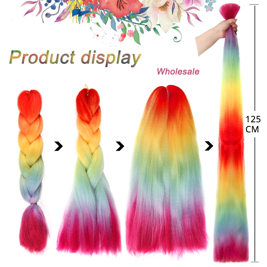 24'' 100G Synthetic Jumbo Braiding Hair