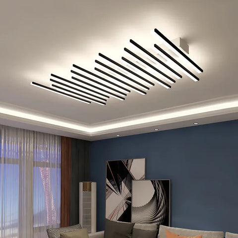 Nordic Art Line Acrylic Led Ceiling Chandelier Living Room