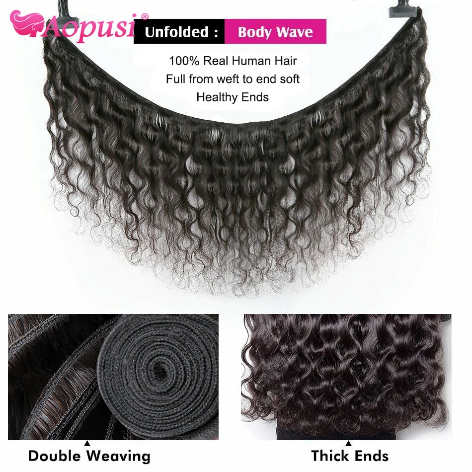 Body Wave Bundles Brazilian Human Hair Weave