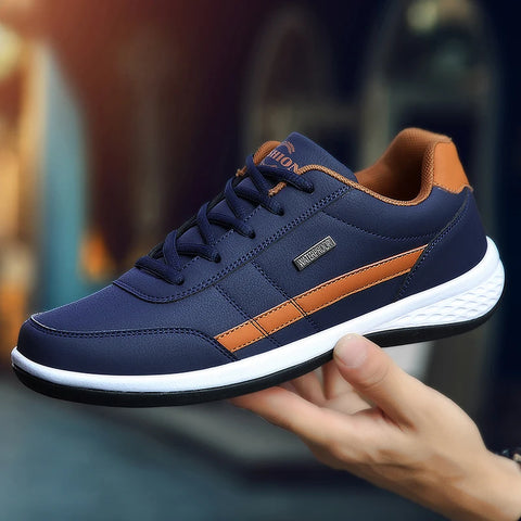 Pu Leather Men Shoes Sneakers Trend Casual Breathable Leisure Male Sneakers