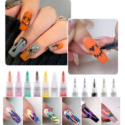 DIY 3D Abstract Line Nail Art Beauty Tool Manicure