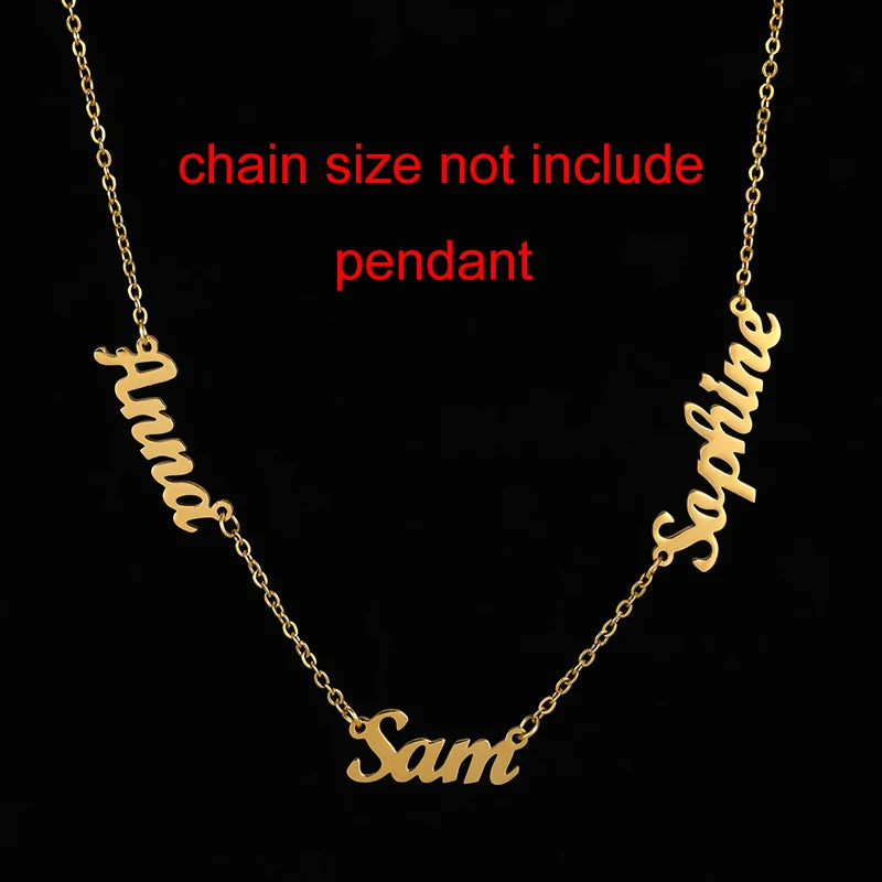 Custom Multiple Personalized Name Necklaces Jewelry