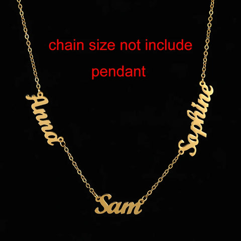 Custom Multiple Personalized Name Necklaces Jewelry