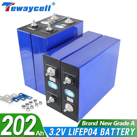 Tewaycell NEW 310Ah 280Ah 230Ah 200Ah Grade A Lifepo4 Rechargeable Battery Pack for Electric car Solar Energy EU US Tax Free