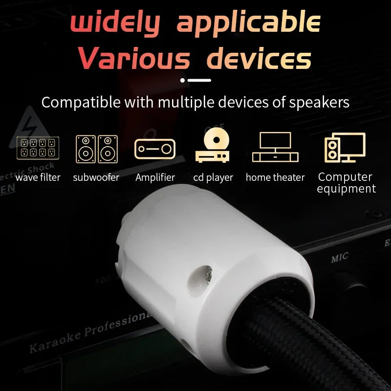 Hifi Power Cord High Quality Adapter Connector