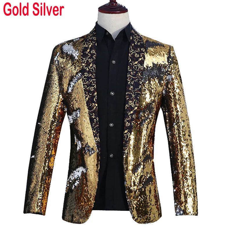 Glitter Blazer Men