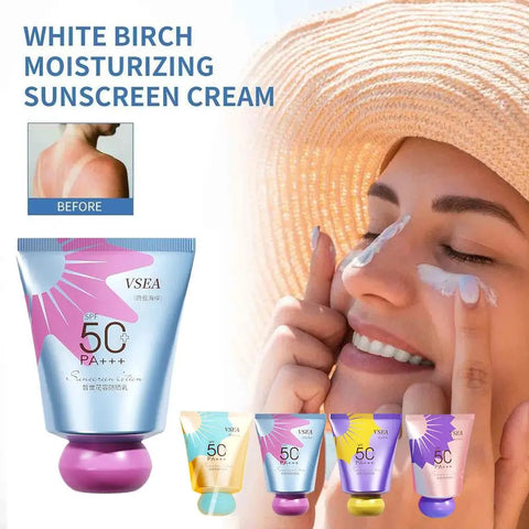 30ML Refreshing Sunscreen Moisturizing Whitening Sun PA+++ Oil-control 50 Bleaching Facial Cream Care Sunblock Cream SPF Sk D1R1