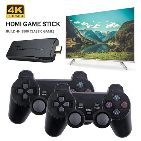 M8 Video Game Console 2.4G Double Wireless Controller Game Stick 4K 10000 Games 32/64G Retro Games For PS1/MAME/FC/GB/GBA/GBC/MD