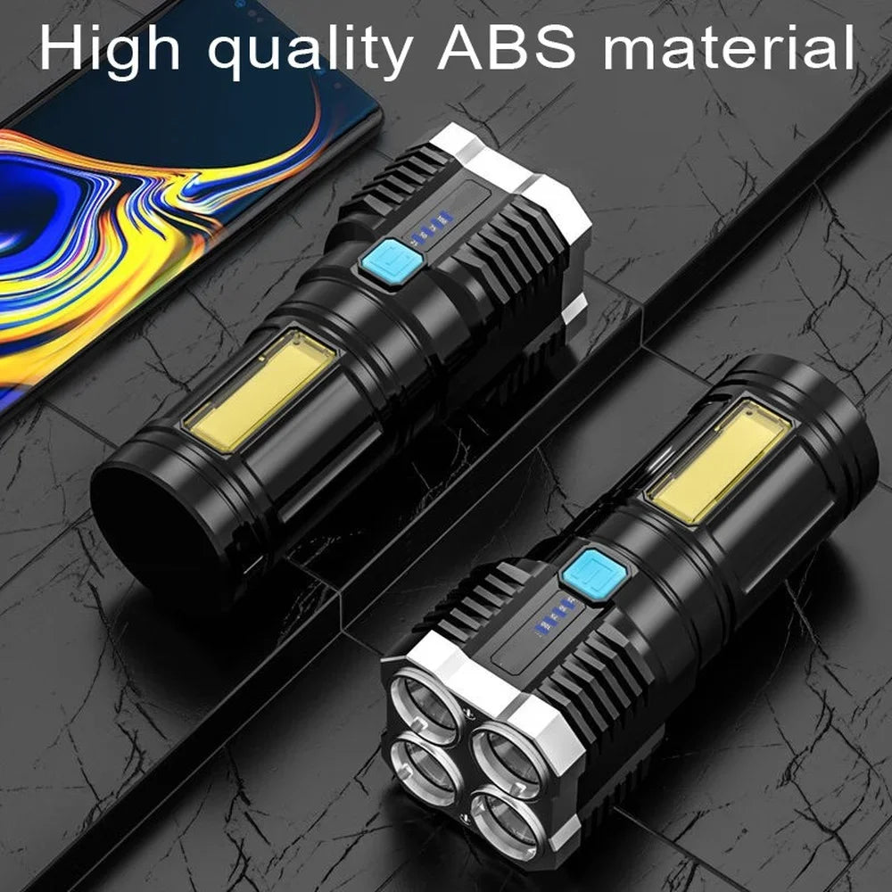 Rechargeable Multifunctional Portable Flashlights & Torches