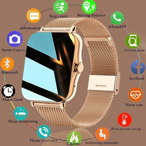 LIGE Brand Smartwatch For All Smartphone Connections Smart Watch Bluetooth Call Men Waterproof Watches Sport Bracelet Women