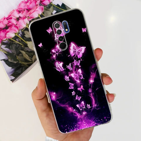 For Xiaomi Redmi 9 Prime Case Fashion Marble Soft Silicone Transparent Phone Back Cover For Xiaomi Redmi 9 Bumper on Redmi9 Capa