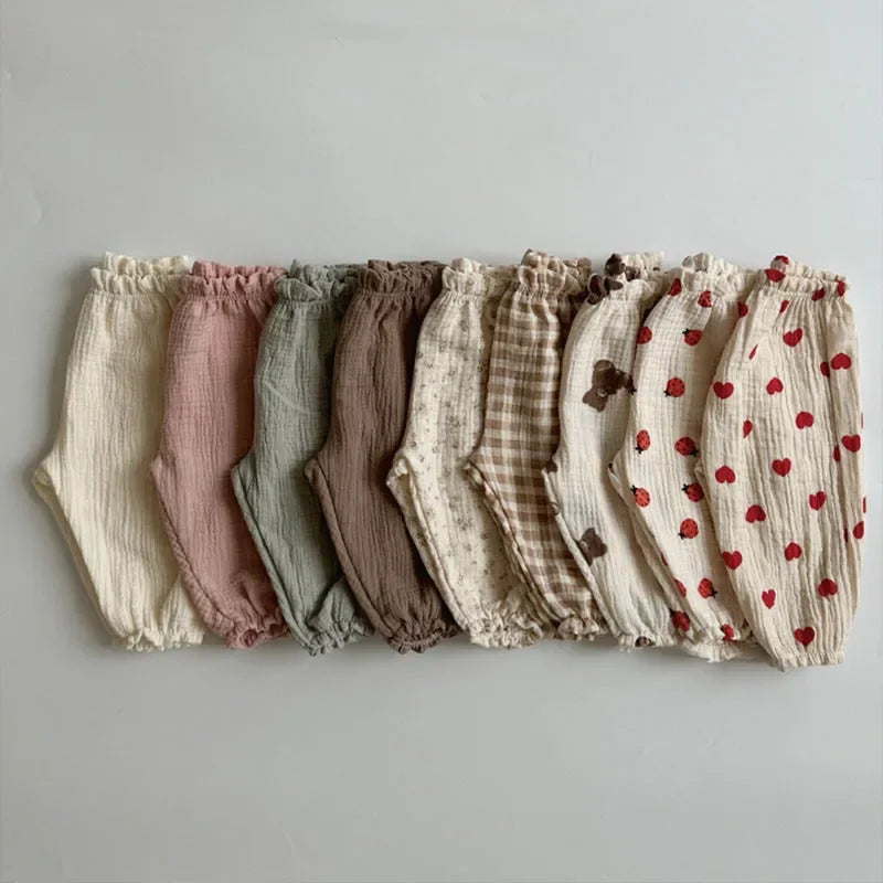 Organic Cotton Baby Pants Newborn Toddlers