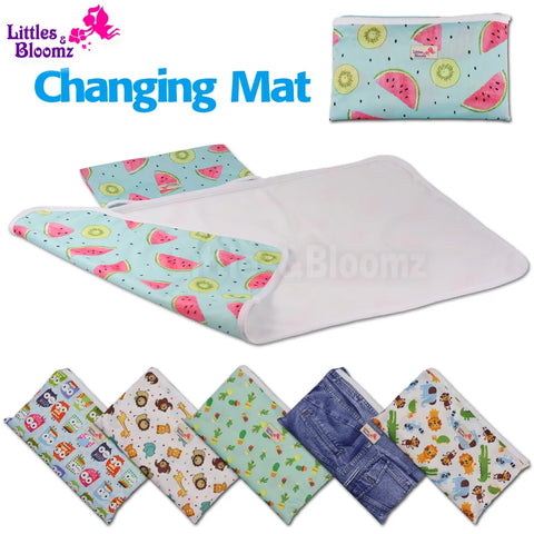 [Littles&Bloomz] Baby Portable Foldable Washable Compact Travel Nappy Diaper Changing Mat Waterproof Floor Change Play Mat