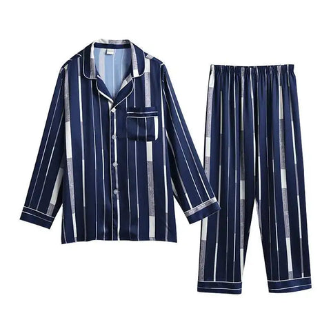 Sleepwear Men Pajamas Men Trousers Long Sleeve and Short Sleeve