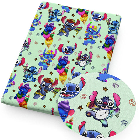 Disney Stitch 50*145cm Polyester Cotton/Pure Cotton Fabric Christmas for Tissue Sewing Quilting Fabrics Needlework DIY Curtain