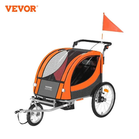 Foldable Children Bicycle Trailer for Toddlers Kids