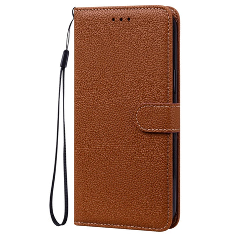 Flip Case for Samsung Galaxy S22 S21 S20 S10 S9 S8 Plus Lychee Pattern PU Leather Wallet Case for Galaxy S20FE S21FE S22 Ultra