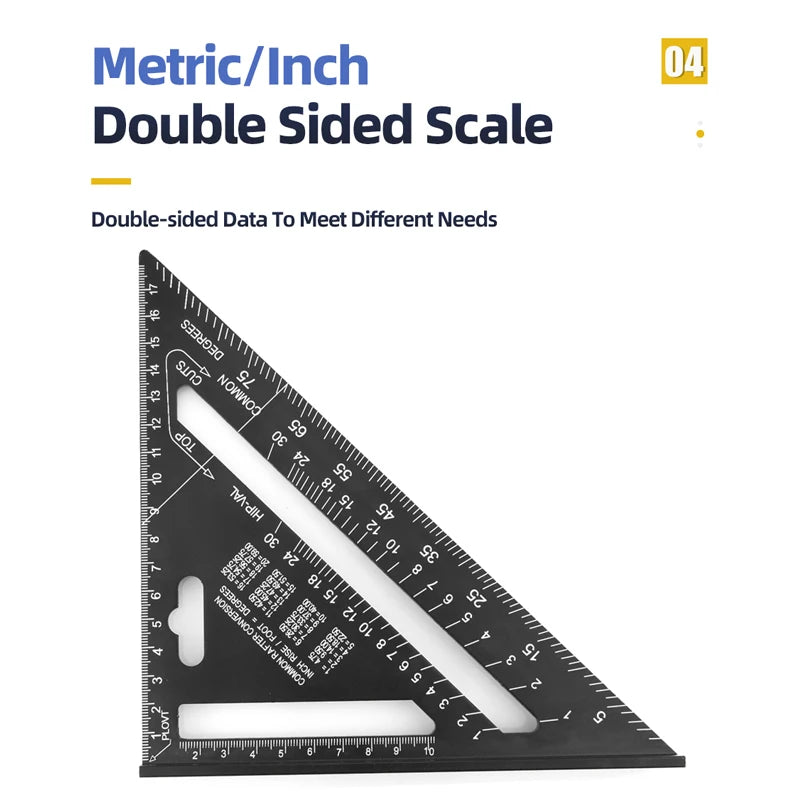 Triangle Ruler 7Inch Measurement Tool