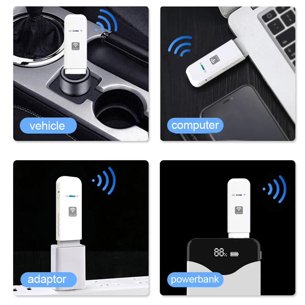 USB Dongle WiFi Router with SIM Card Slot 150Mbps Mobile Wireless WiFi