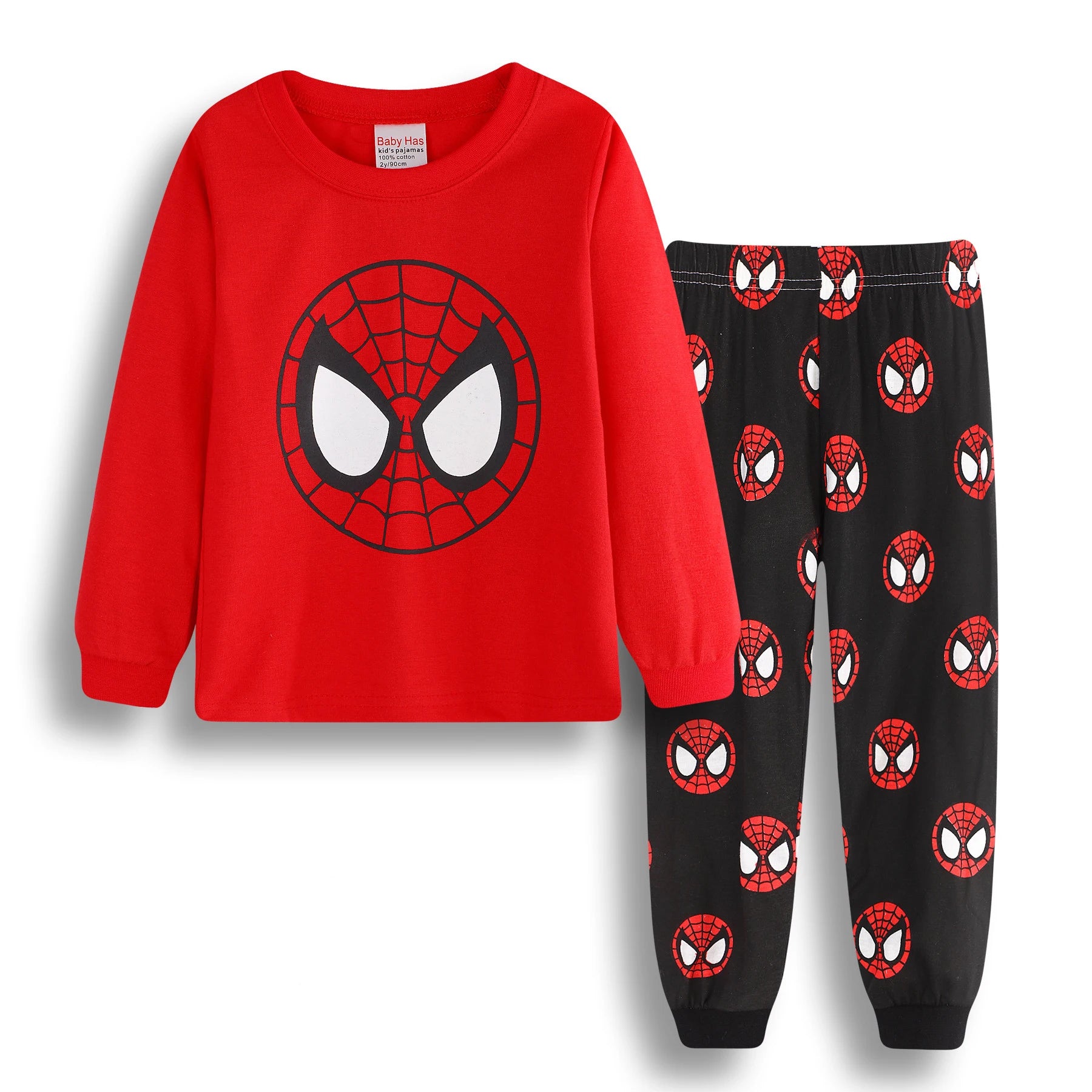 Free shipping Children's Pyjamas Spiderman Set The Hulk Collection Kids Set Boys Girls Cartoon Long Sleeve Sleepwear 2-7T