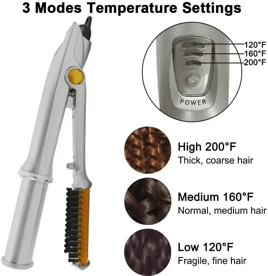 Professional Hairs Curler Straight Hair Comb Rotating Hair Brush Curler