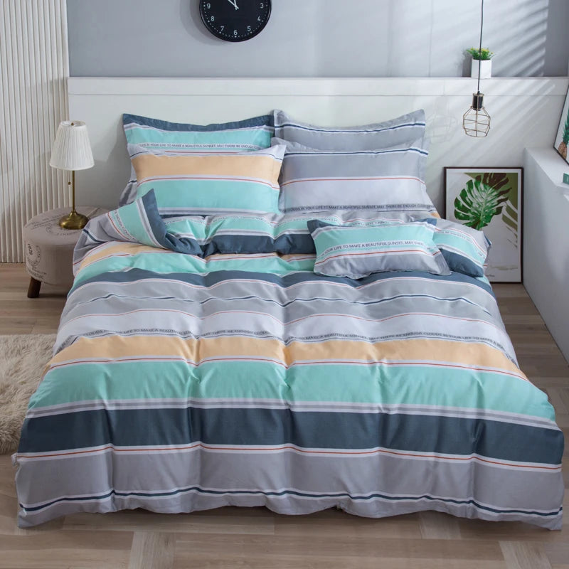 100% Pure Cotton 3PC Down Duvet Cover Set