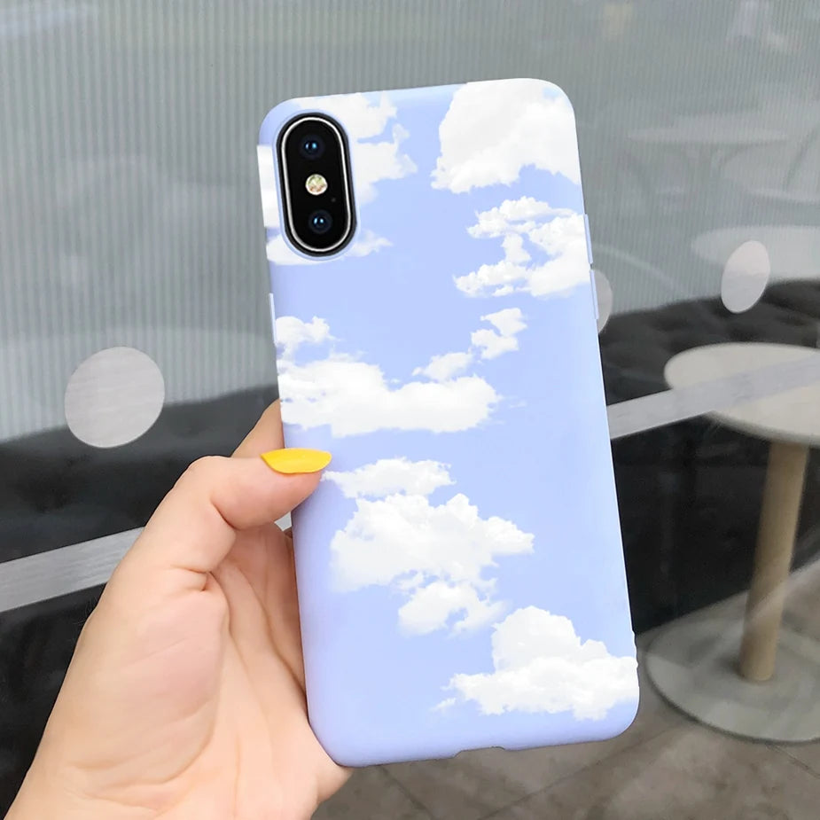 Silicone Soft Fundas Phone Back Cover Case For iPhone