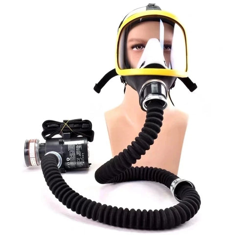 Protective Electric Constant Flow Supplied Air System Gas Mask Respirator Workplace Safety Supplie Full Face Gas Mask Respirator