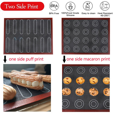 Perforated Silicone Baking Mat Non-stick Oven Sheet Liner Bakery Tools Pastry Macaron Pad For Cookies Kitchen Bakeware Accessory