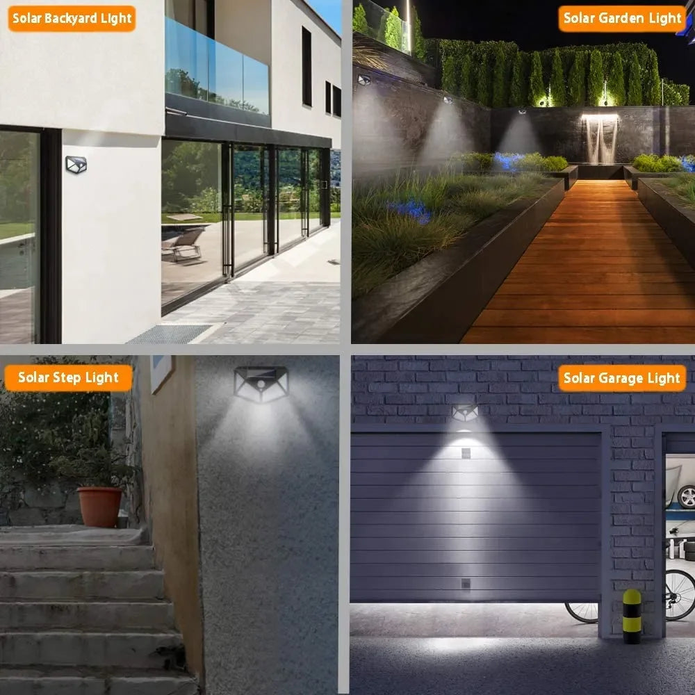 Solar Led Lights Outdoor Waterproof Wall Light