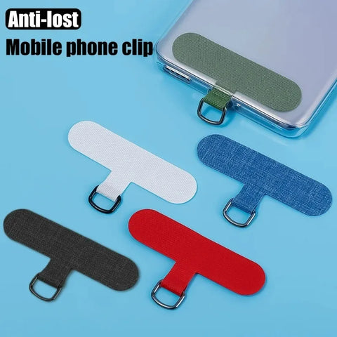 Patch Clip Lanyard Strap Patch Hanger Holder Wrist Neck Strap Gasket Metal Ring Clip Hang Cord Tether Tab Phone Case Accessories