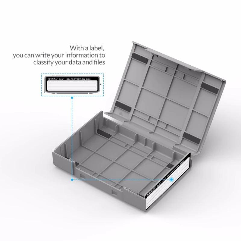 3.5 Inch IDE SATA HDD caddy Case external Hard Drive Disk Storage Box For Hdd enclosure Cases 3.5 Inch HDD Box Multi Color