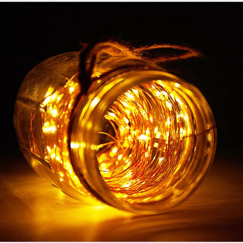 Solar Copper Wire String Lights