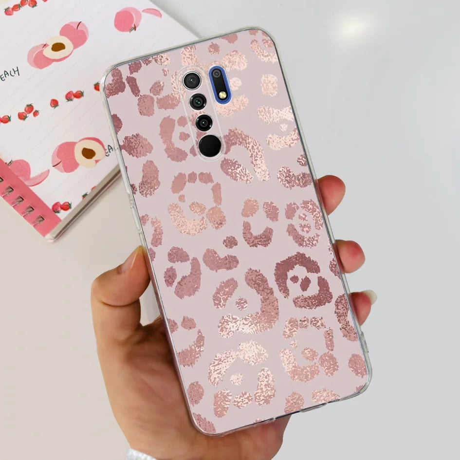 For Xiaomi Redmi 9 Prime Case Fashion Marble Soft Silicone Transparent Phone Back Cover For Xiaomi Redmi 9 Bumper on Redmi9 Capa