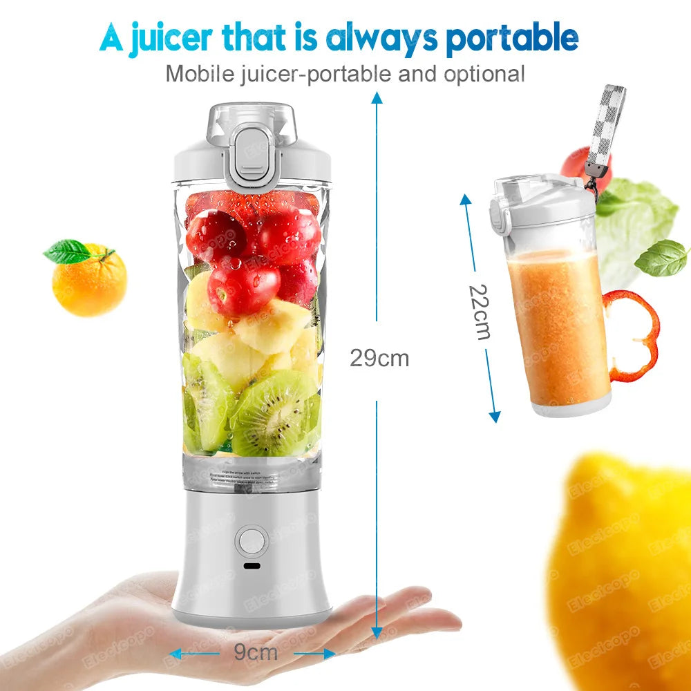 Portable blender mixer 600ML For Shakes and Smoothies Juicer