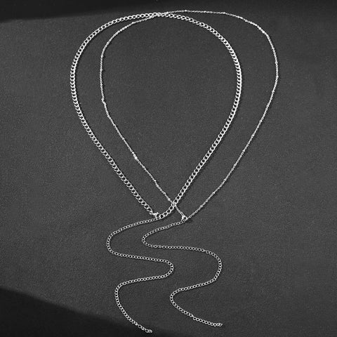 Stainless steel waist chain influx of women popular splicing sexy waist chain multi-layer design waist chain For Women Jewelry