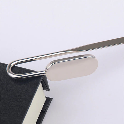 Creactive Swan Neck Oval Metal Book Marker Hanger Clip Reading Page Holder Zinc Alloy Bookmark Stationery Office Supply Gift