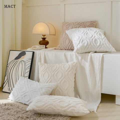 MACT Plush Cushion Cover Decorative Throw Pillow Cover For Living Room Bedroom Pillow Case Nordic Home Design Coussin Sofa Party