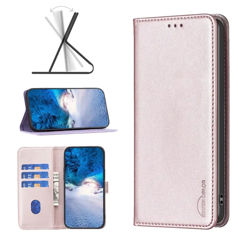 Wallet Flip Case on For Samsung Galaxy A52 Classic Phone Leather Cases For A52 4G A52s 5G A526 A525F A528 Card Slot Back Cover