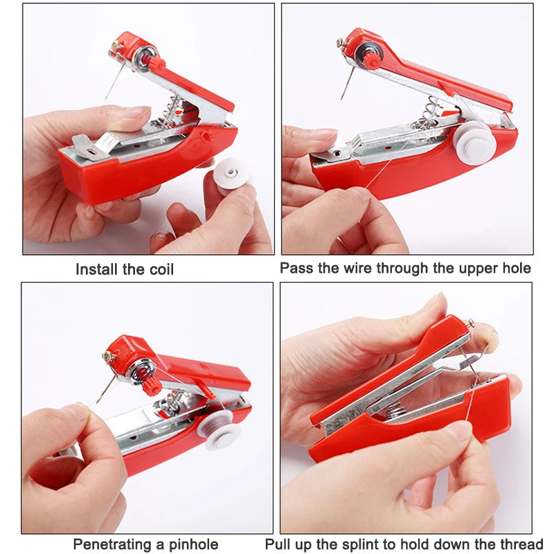 Portable Mini Sewing Machines Needlework Cordless