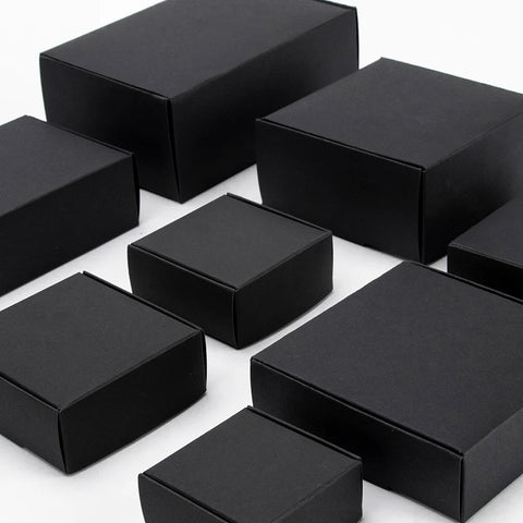 Black packaging carton gift box soap box