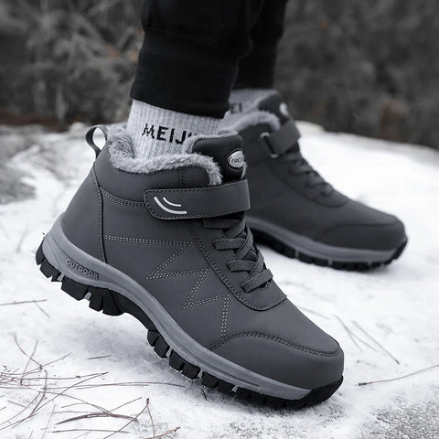 Men Top Quality Casual Snow Boots Waterproof Warm Winter Shoes