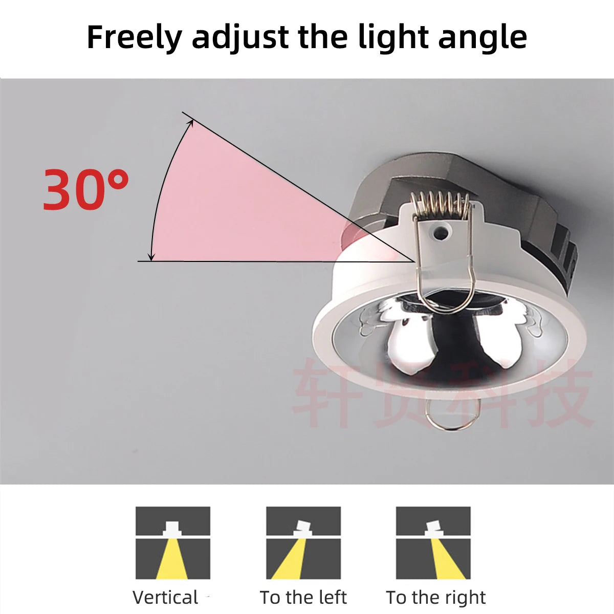 Recessed LED COB Spotlight Ultra Thin Dimmable Anti-glare Aluminum High CRI Downlight for Living Room Bedroom Spot Ceiling Lamp