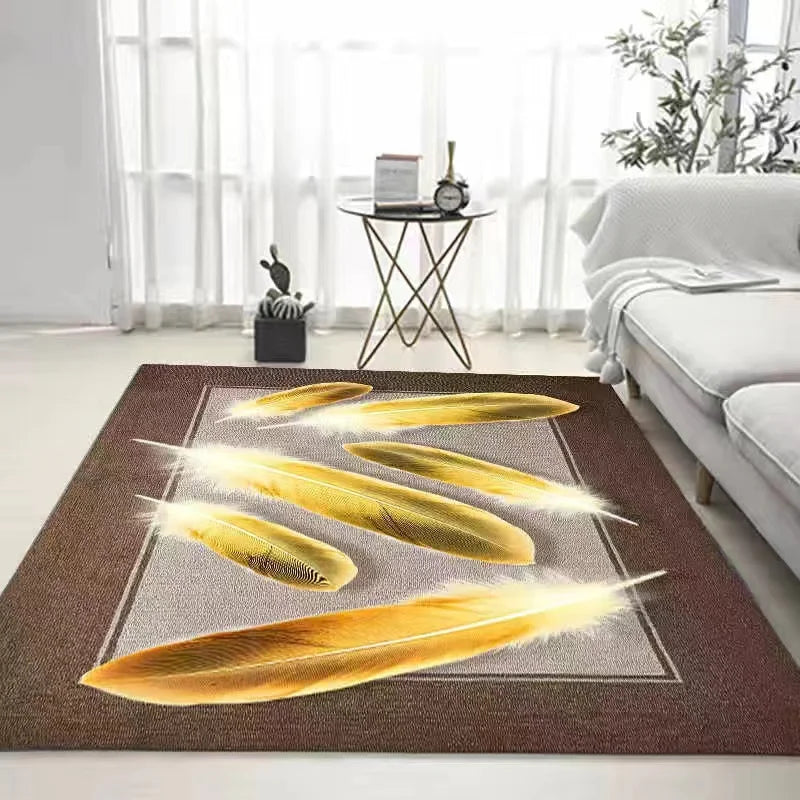 Coffee Table Carpet, Geometric Bedroom, Bedside Large Carpets