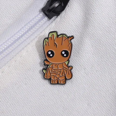 Disney Marvel Guardians of The Galaxy Enamel Pin Cute Groot Brooch Metal Lapel Badges for Fans Backpack Bag Accessories Gifts