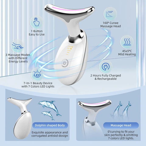 EMS Facial Microcurrent Neck Face Lifting Massager